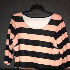 JcPenny Pink & Black Half Shirt